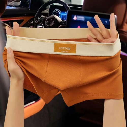 男士純色棉內褲