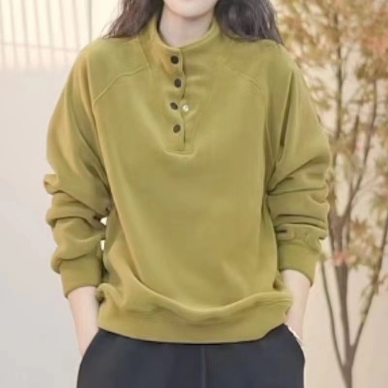 雙面德絨半高領衛衣